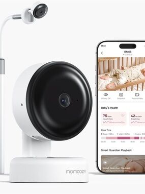 Momcozy Baby Monitor Camera in White and Black
